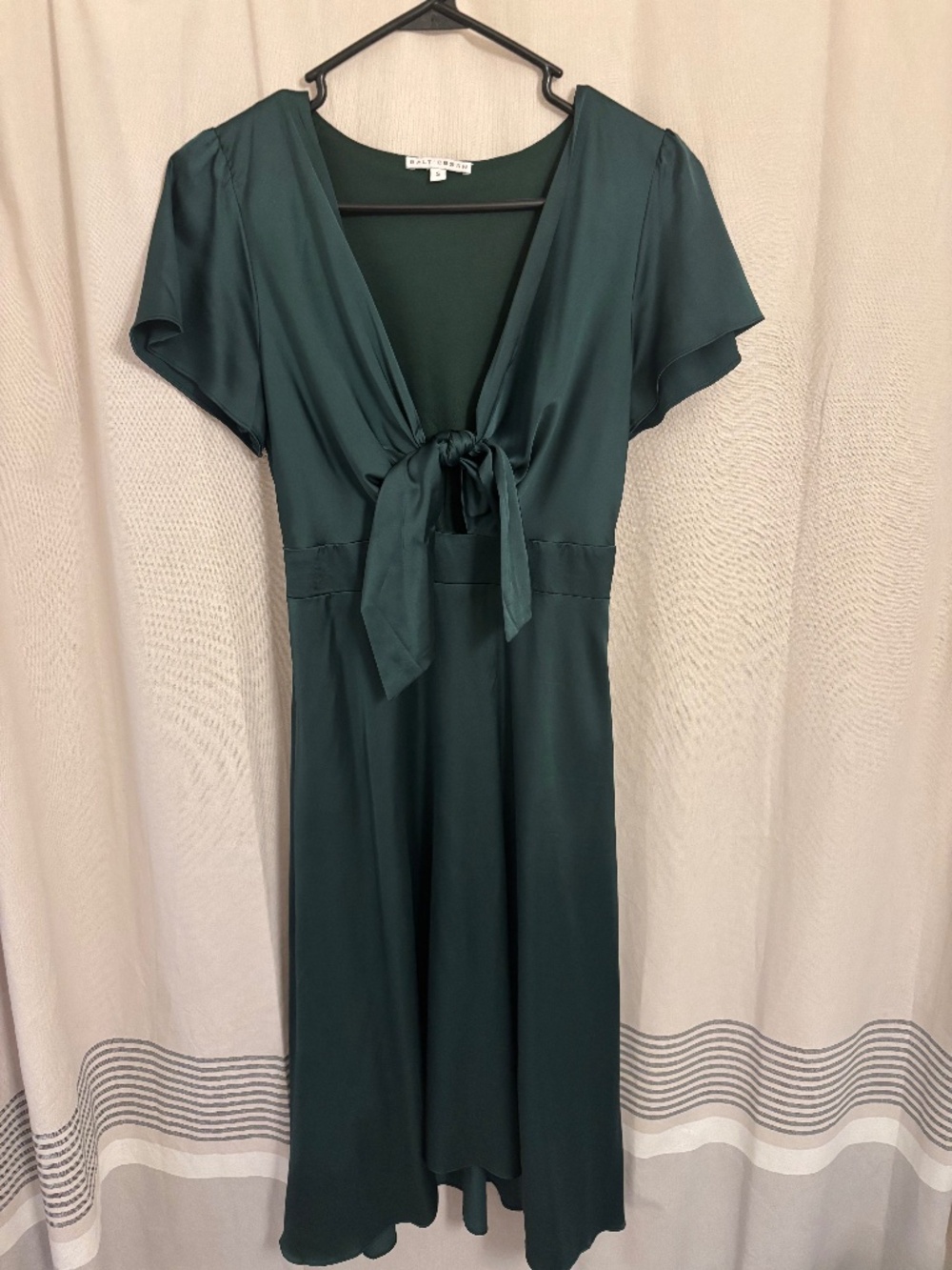 Green Satin Dress
